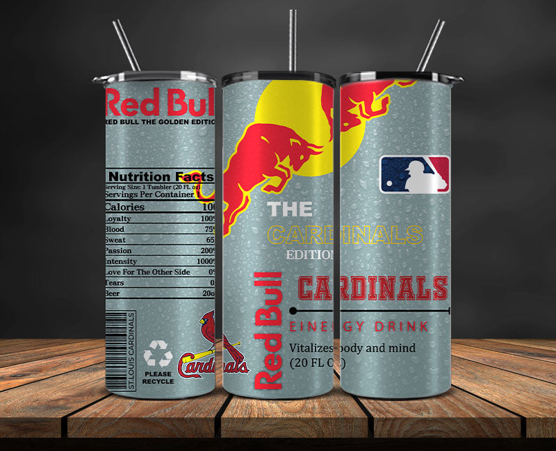 St. Louis Cardinals Tumbler Wraps, MLB Red Bull Tumbler Wrap 90