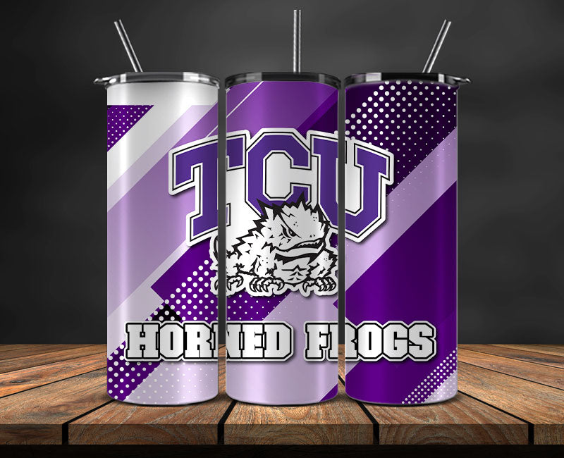 Horned Frogs TCU Logo 20 oz Tumbler Png ,College Football 20 Oz Tumbler Wrap 98