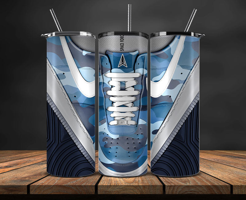 Space Force Tumbler Wrap, Military Sneaker Tumbler Wrap 09