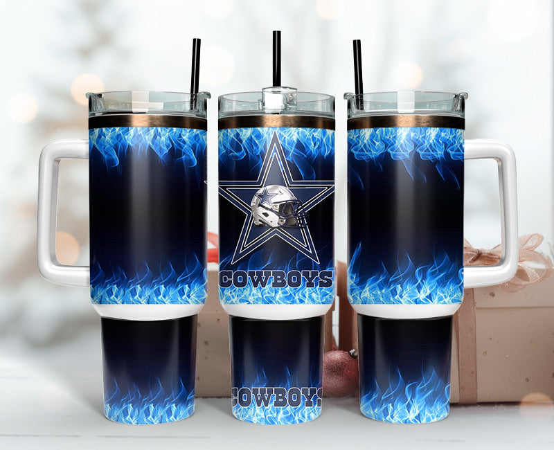 Dallas Cowboys 40oz Tumbler,NFL Tumbler 40oz, 40oz Tumbler Sublimation Png , 40oz Tumbler Wrap 09