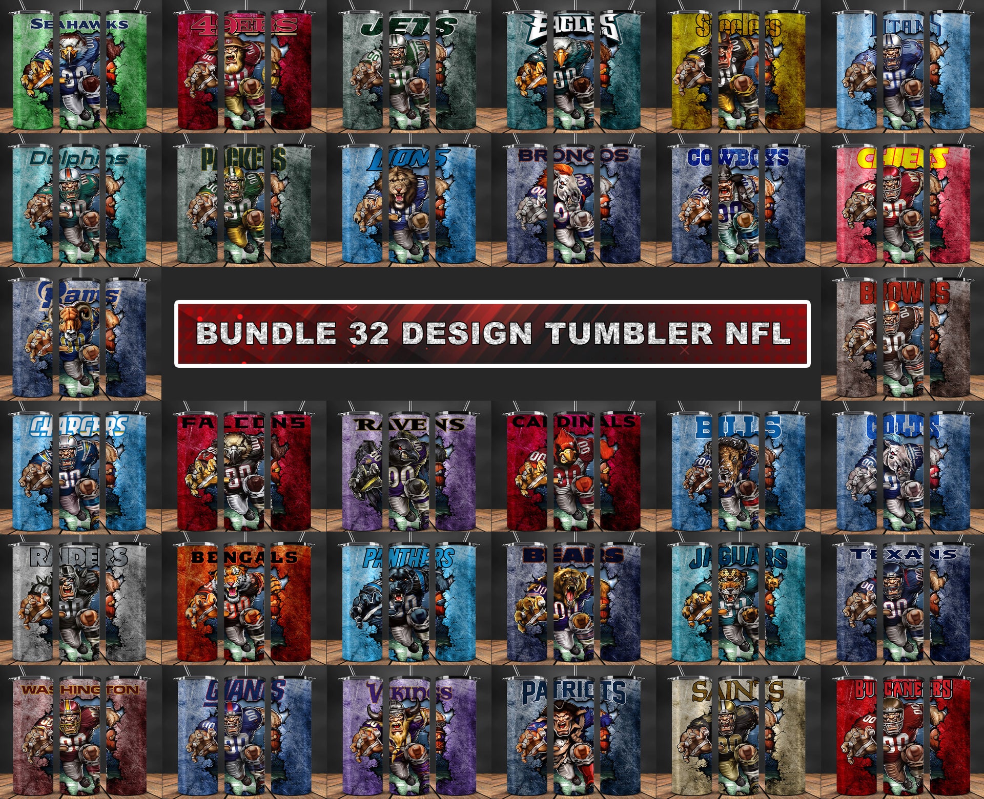 Bears Tumbler Wrap ,Football Wraps 07 – Bundlepng